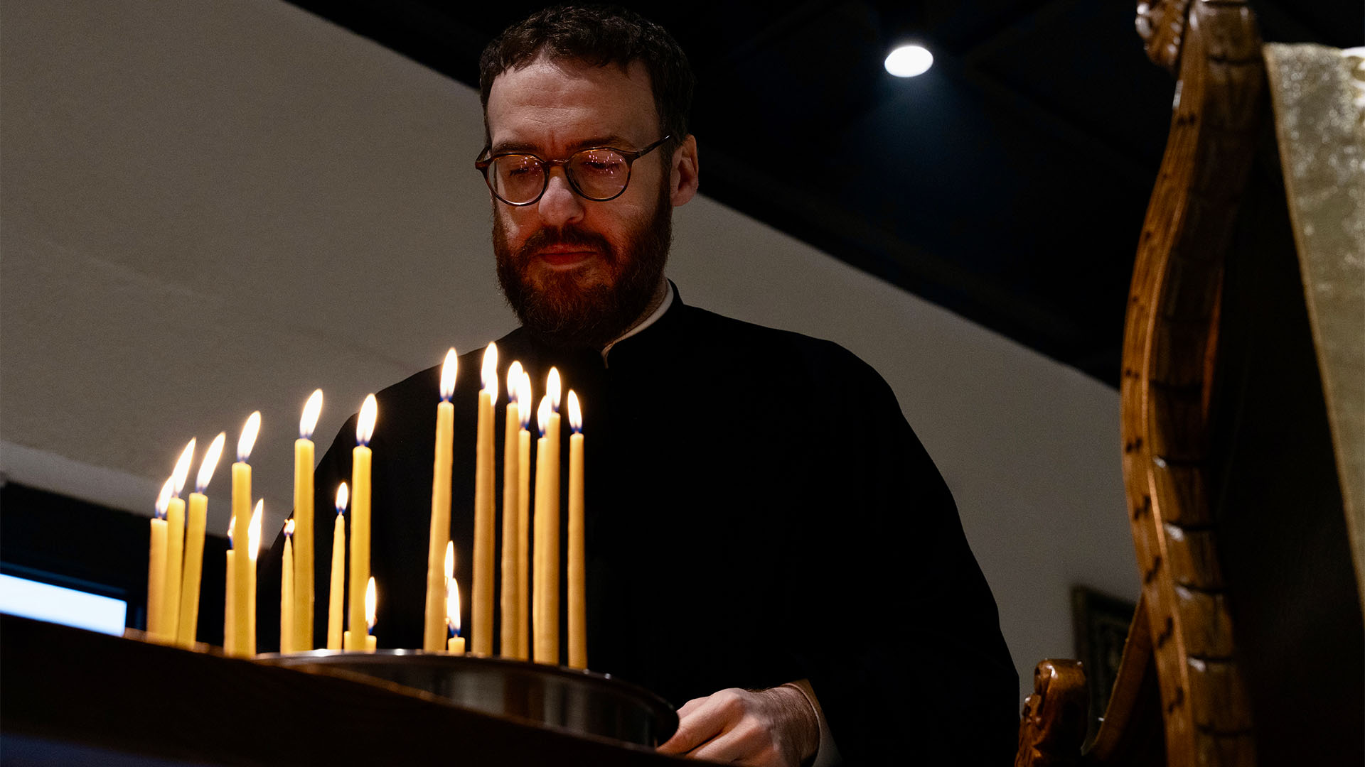 Panagia Paramythia Liturgical Candles Orthodox Service
